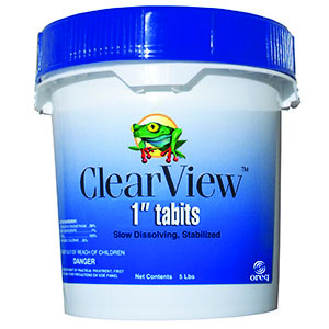 Clearview 1 in Tabits 8X5 lb/cs