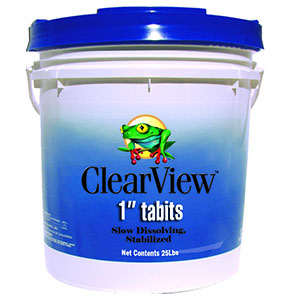 Clearview 1In Tabits 25 lb Trichlr