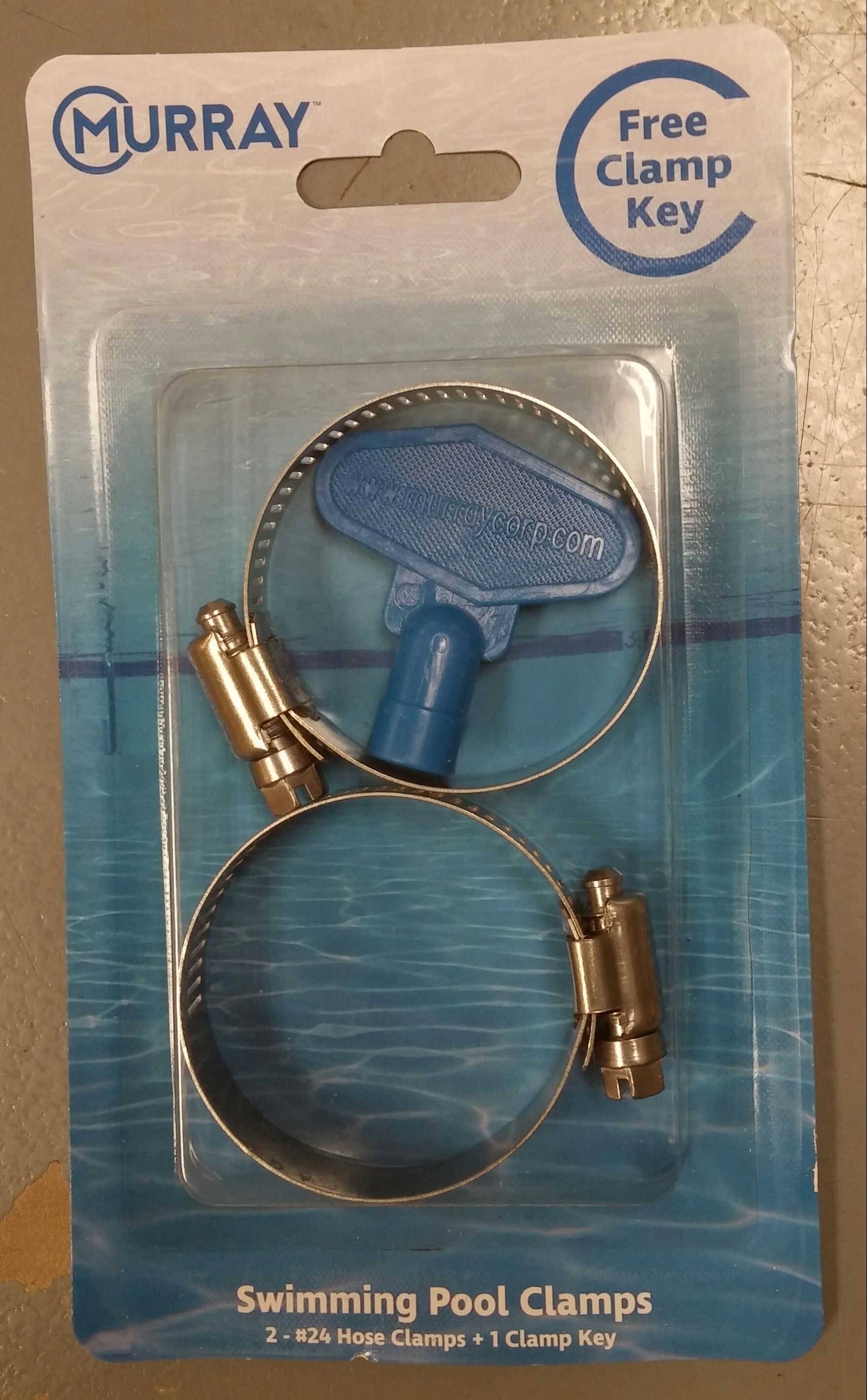 Blister Pack W/H24SS Clamps W/Clamp Key
