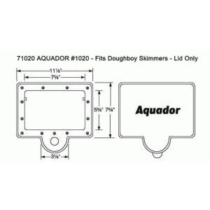 Aquador 71020 Replacement Lid White