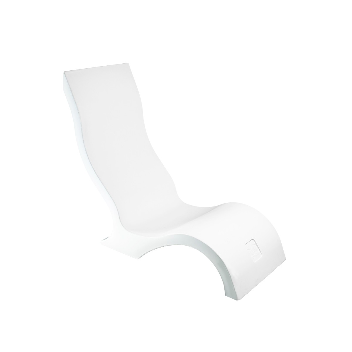 Ledge Lounger Recline Chair White